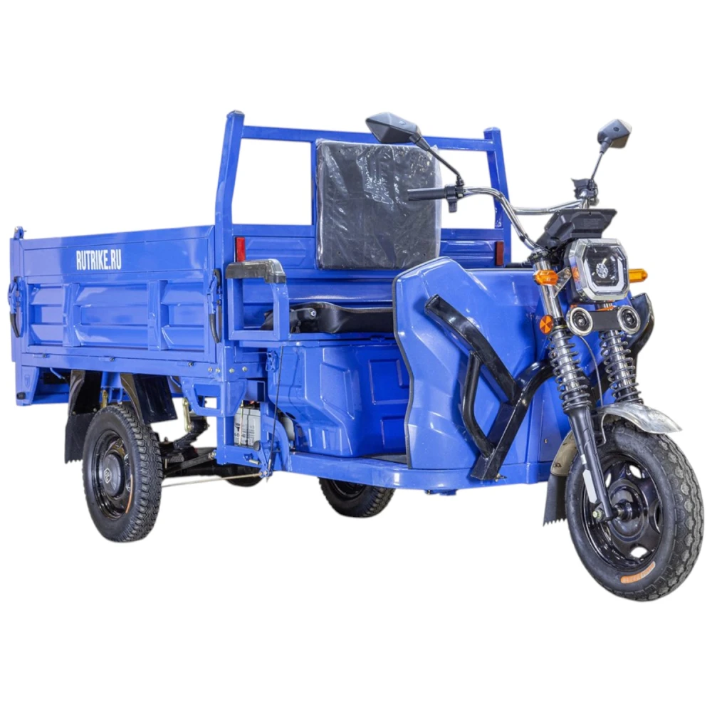 Грузовой электротрицикл Rutrike D5 1500 гидравлика (72V1500W) Тёмно-синий матовый 4