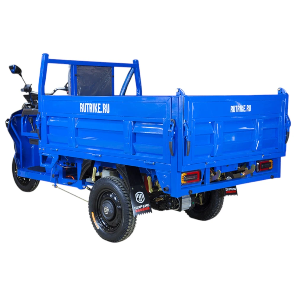 Грузовой электротрицикл Rutrike D5 1500 гидравлика (72V1500W) Тёмно-синий матовый 5