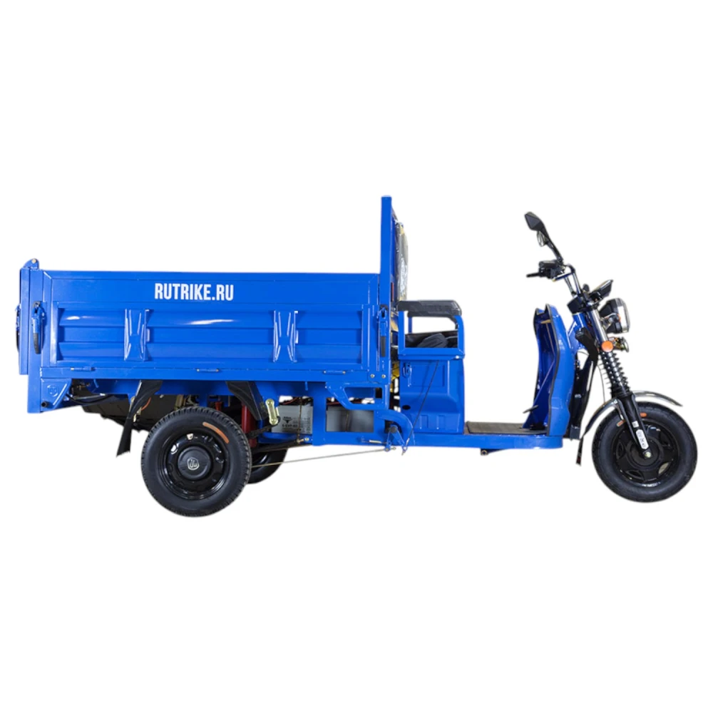 Грузовой электротрицикл Rutrike D5 1500 гидравлика (72V1500W) Тёмно-синий матовый 1