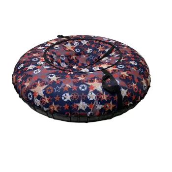 Тюбинг ПОКАТУШКИ D-1,1м красные звёзды